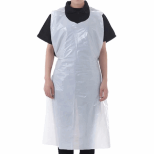 White Opaque Disposable Aprons